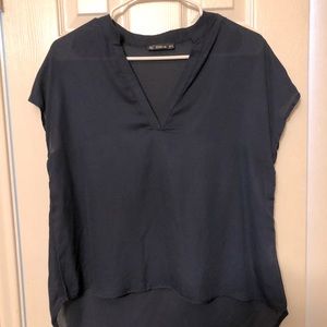 Navy blue tunic top